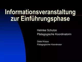 informationsveranstaltung zur einf hrungsphase