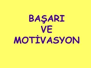 ba ari ve mot vasyon