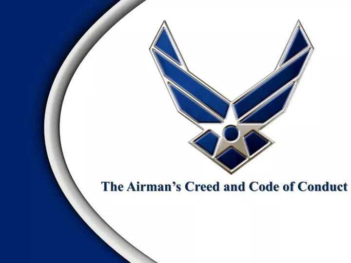 the airman s creed and code of conduct