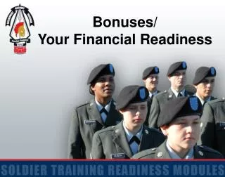 Bonuses/ Your Financial Readiness