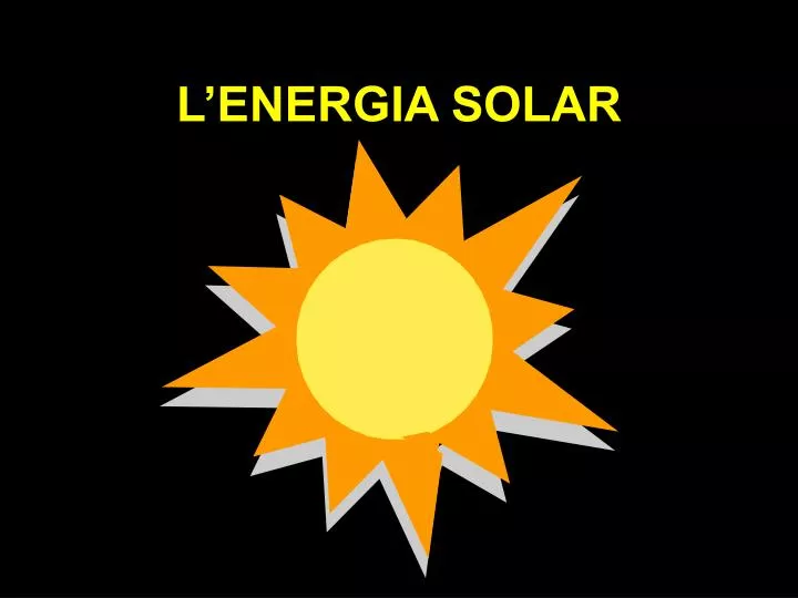 l energia solar