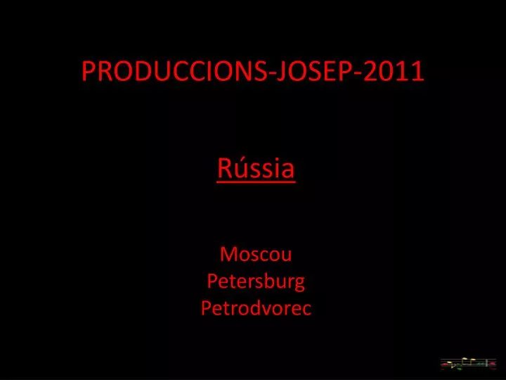 produccions josep 2011