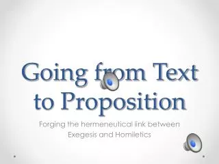 Going from Text to Proposition