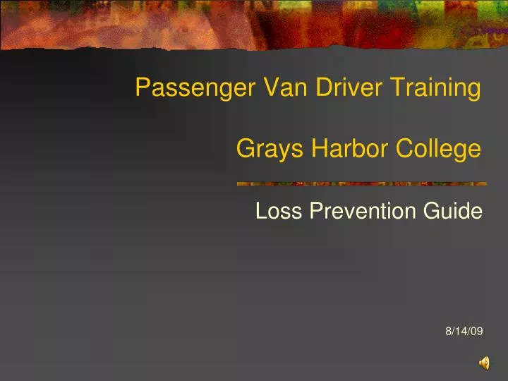 passenger van driver training grays harbor college
