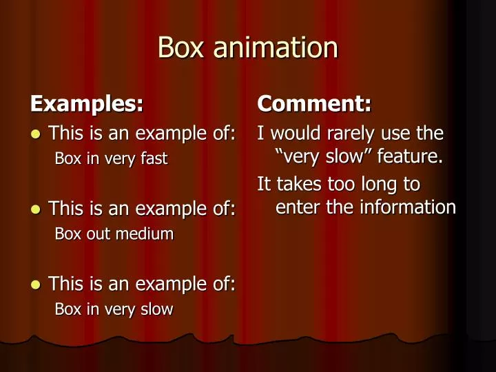 box animation