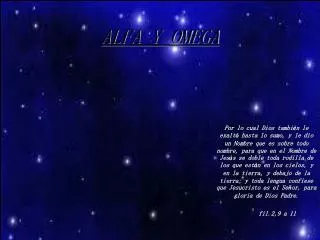 alfa y omega