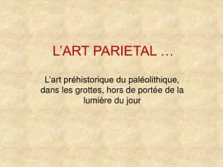 l art parietal