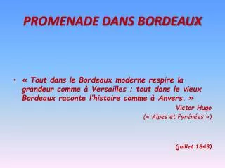 promenade dans bordeaux