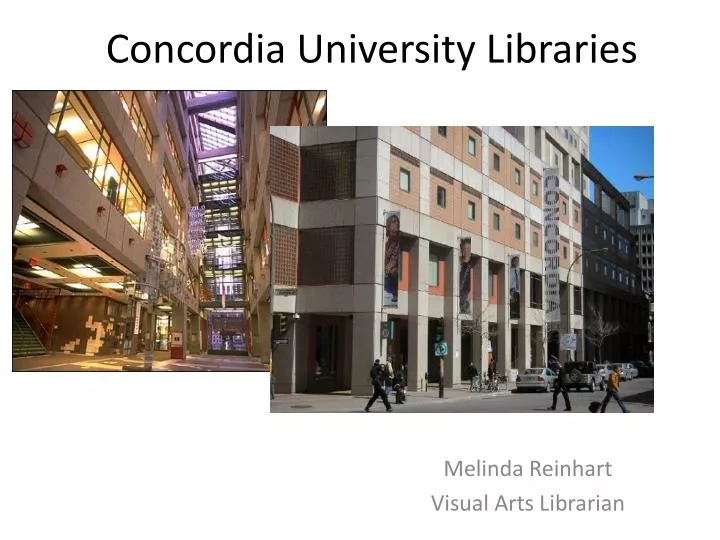concordia university libraries
