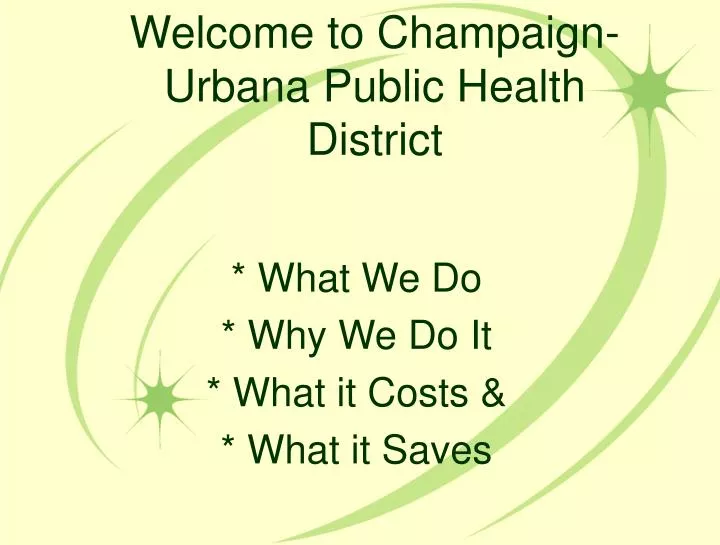 welcome to champaign urbana public health district