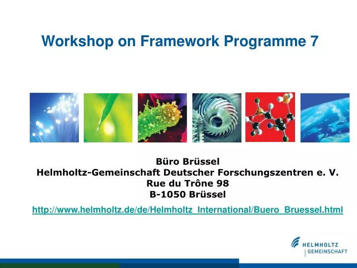 workshop on framework programme 7