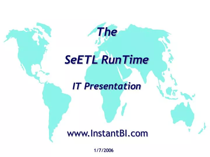 the seetl runtime it presentation