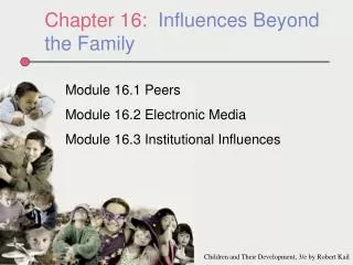 Chapter 16: Influences Beyond the Family