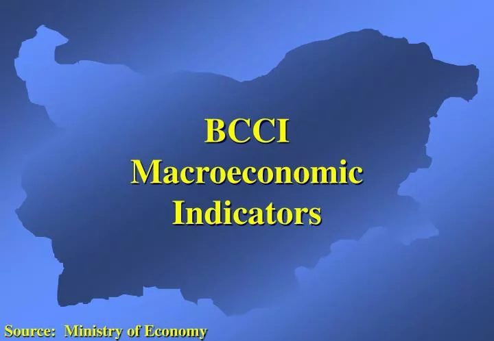 bcci macroeconomic indicators