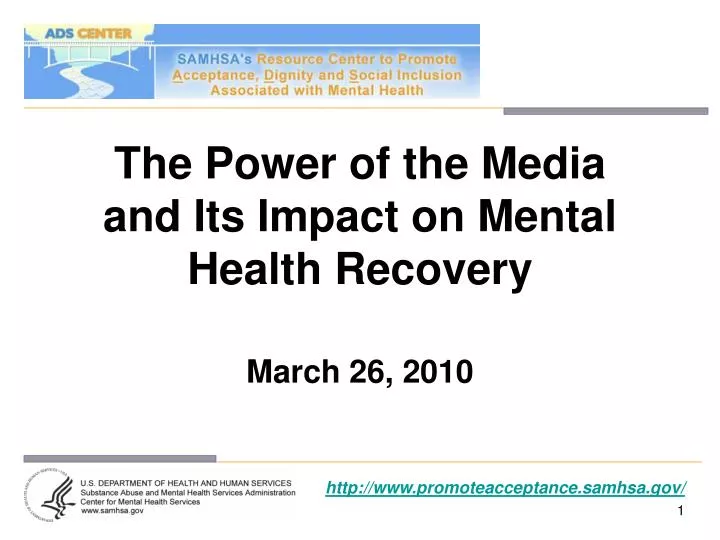 the power of the media and its impact on mental health recovery