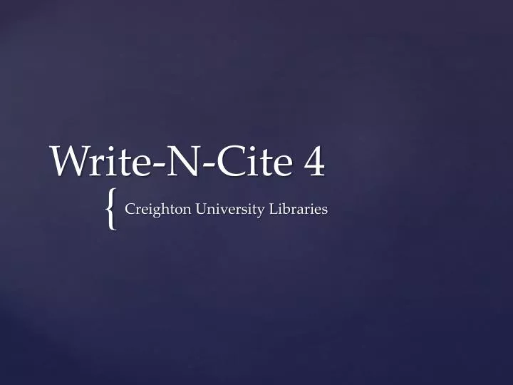 write n cite 4