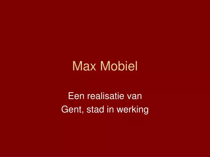 max mobiel