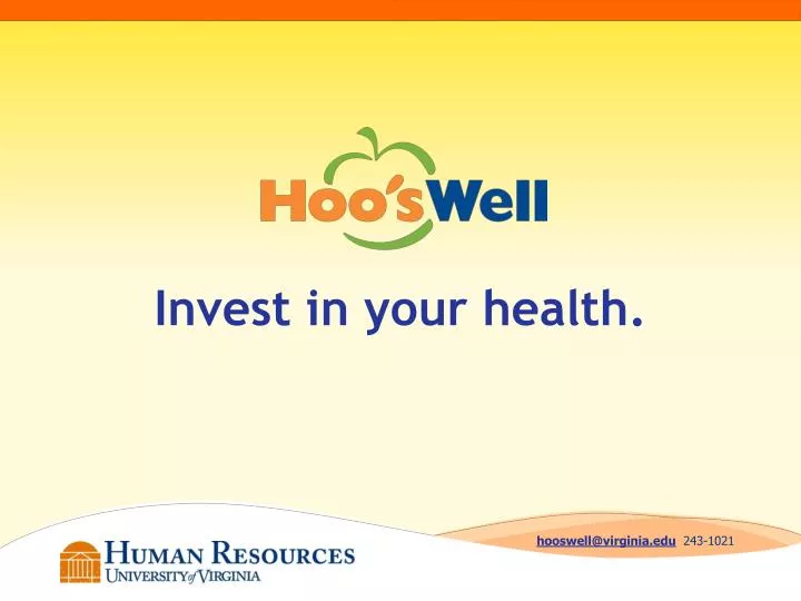 invest in your health