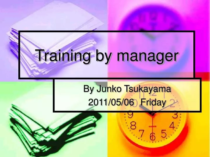 training by manager