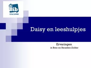daisy en leeshulpjes