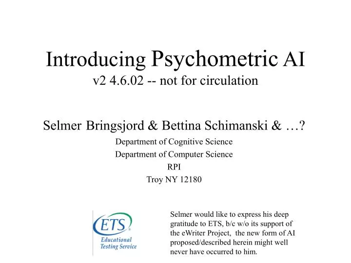 introducing psychometric ai v2 4 6 02 not for circulation