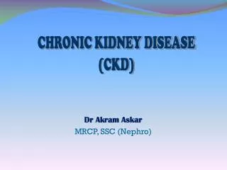 Dr Akram Askar MRCP, SSC (Nephro)