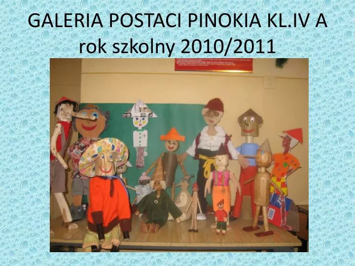 galeria postaci pinokia kl iv a rok szkolny 2010 2011
