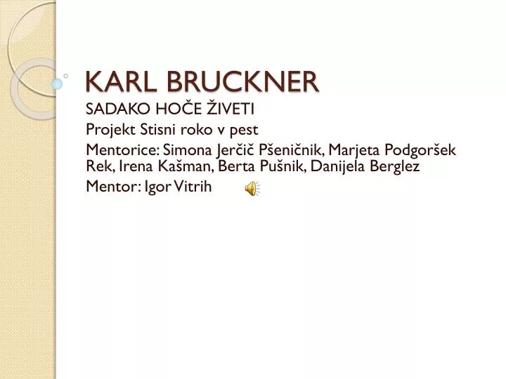 karl bruckner