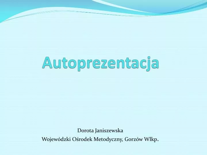 autoprezentacja