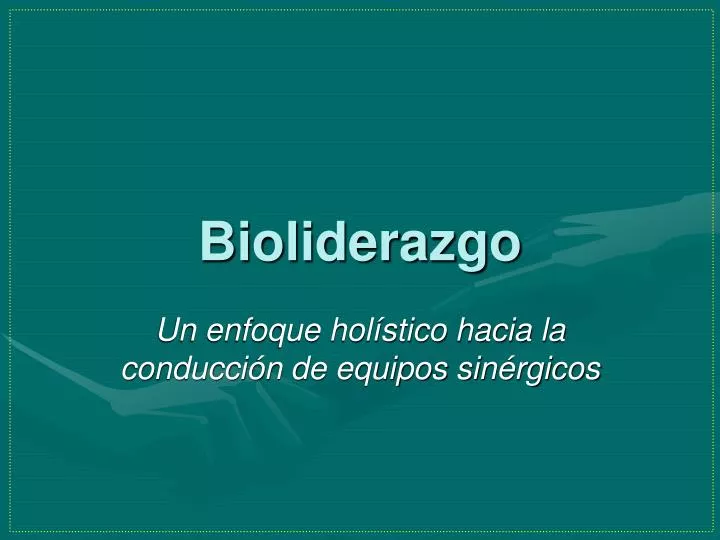 bioliderazgo