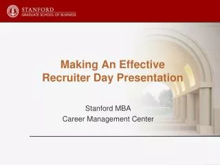 Making An Effective Recruiter Day Presentation