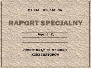 misja specjalna