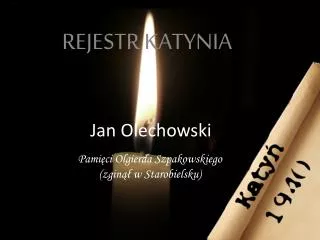 jan olechowski