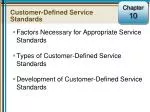 Customer-Defined Service Standards - slide 1