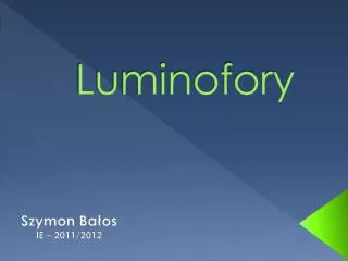 Luminofory