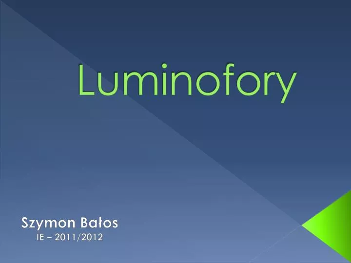 luminofory