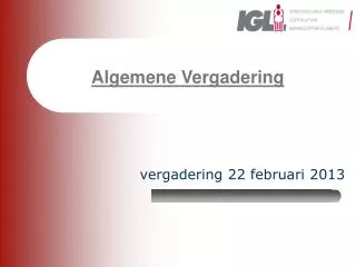 algemene vergadering