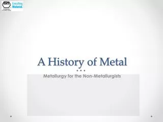 A History of Metal
