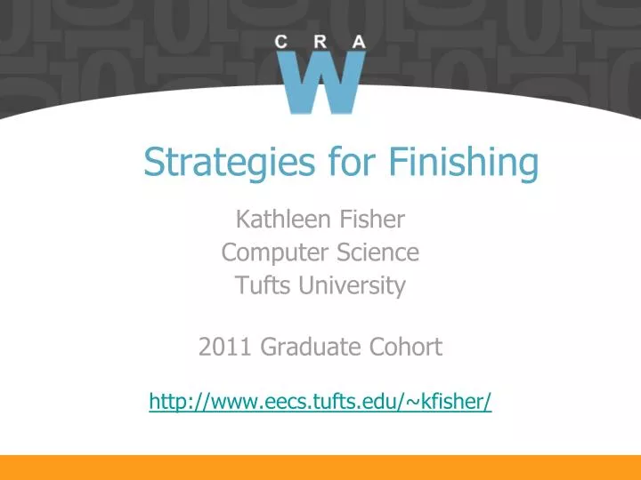 strategies for finishing