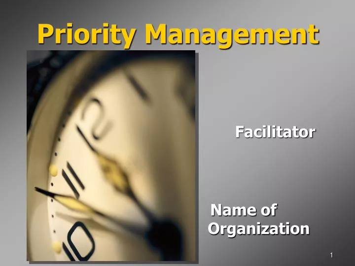 priority management