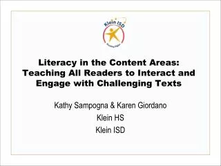 Literacy in the Content Areas: Teaching All Readers to Interact and Engage with Challenging Texts