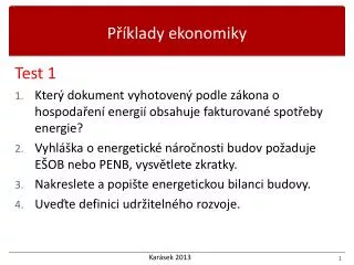 p klady ekonomiky