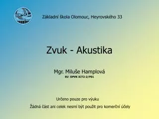 zvuk akustika