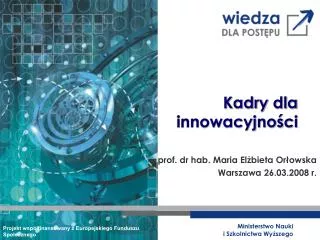kadry dla innowacyjno ci