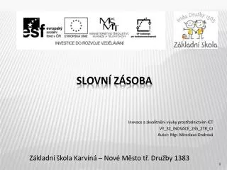 z kladn kola karvin nov m sto t dru by 1383