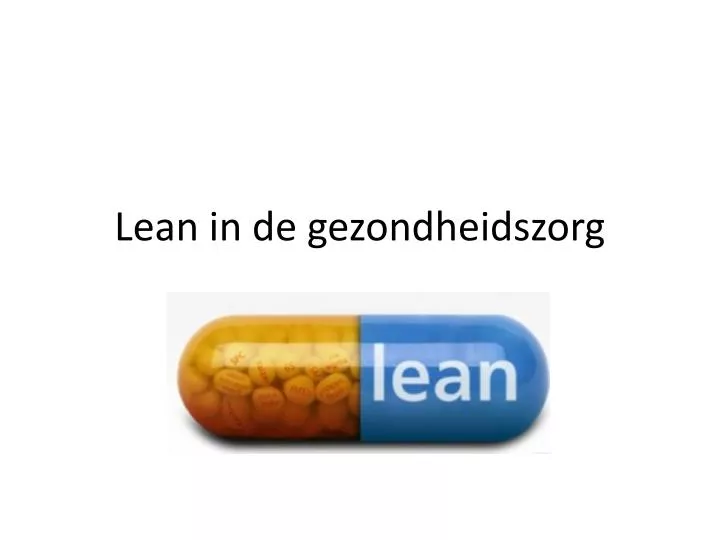 lean in de gezondheidszorg