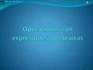 operaciones con expresiones algebraicas