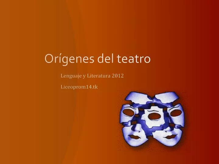 or genes del teatro