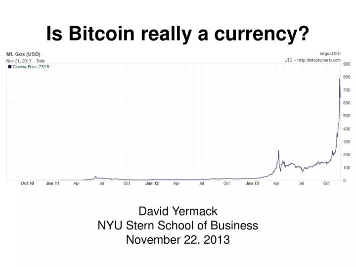 is bitcoin really a currency