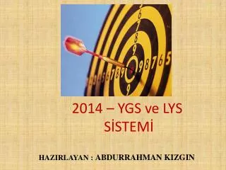 2014 ygs ve lys s stem
